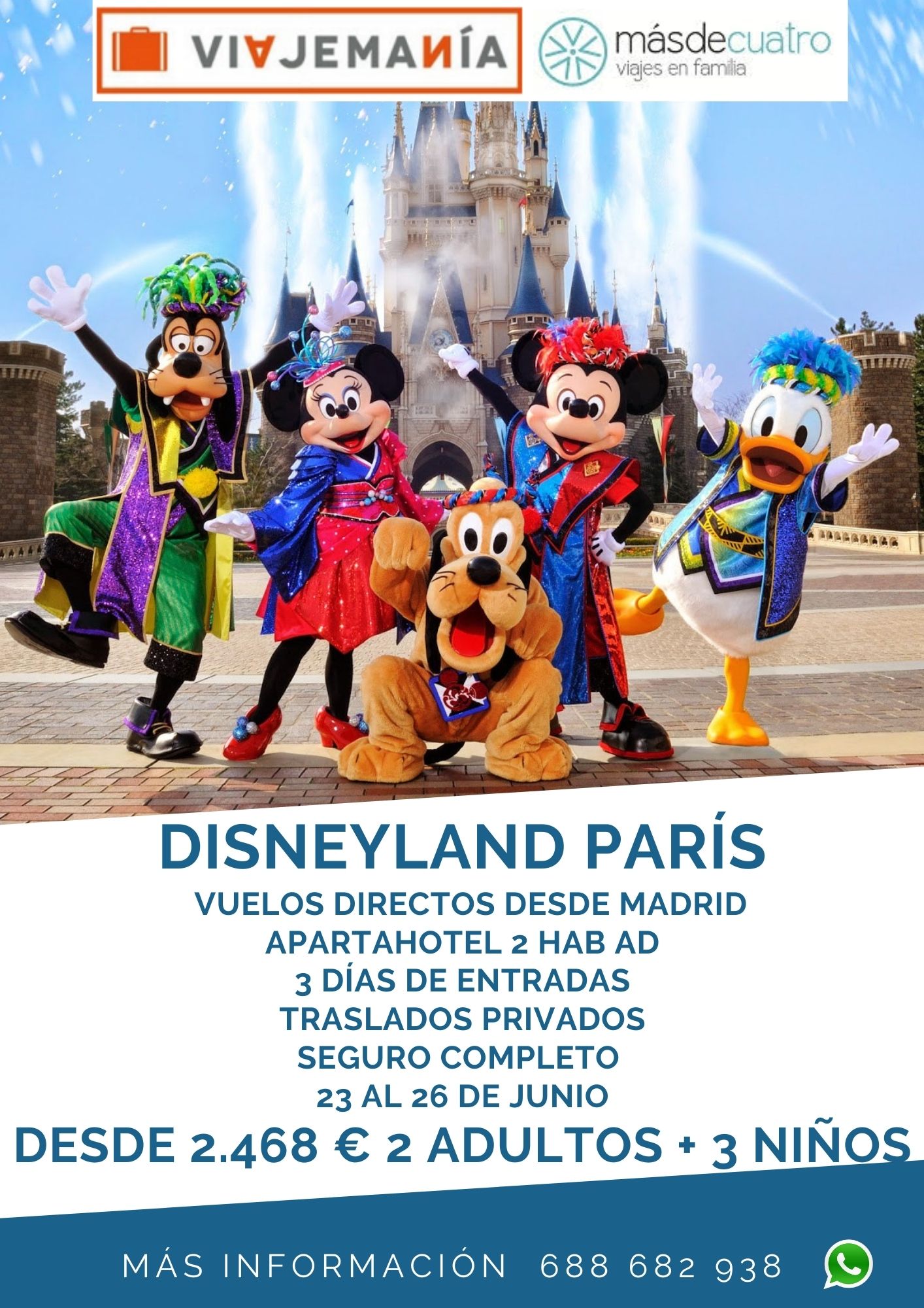 Disneyland Parñis para familias numerosas
