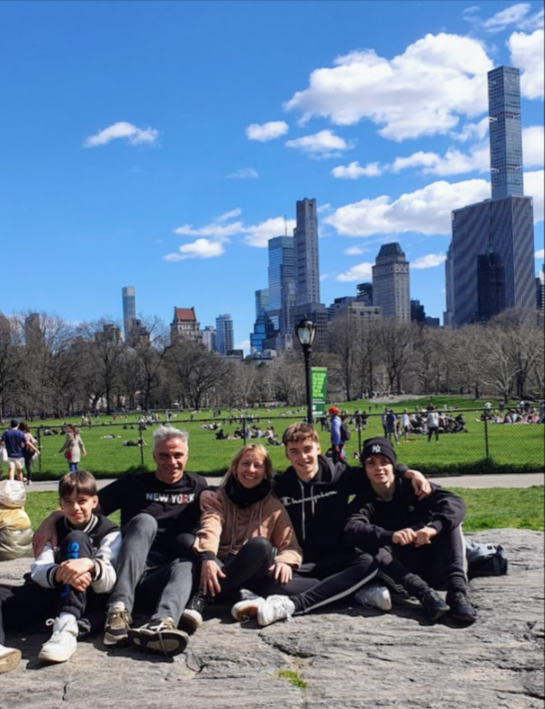 Nuestra familia numerosa en Central Park